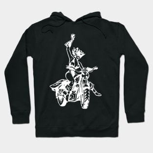 Motorcycle Biker Babe Hoodie